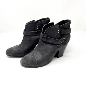 Rag & Bone Harrow Suede Gray Heeled Booties Size 39.5 / Size 9